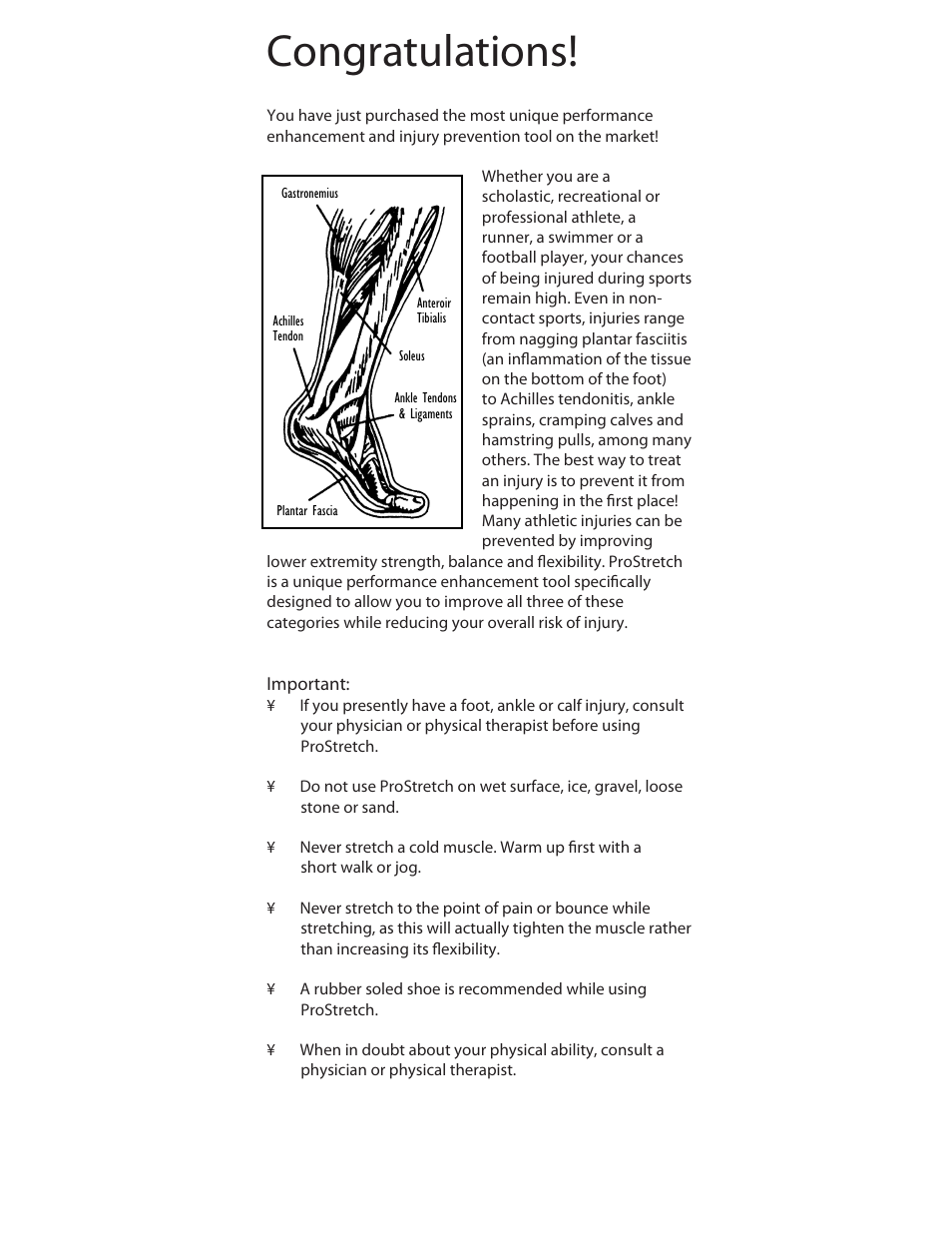 Activeforever ProStretch User Manual | Page 2 / 10