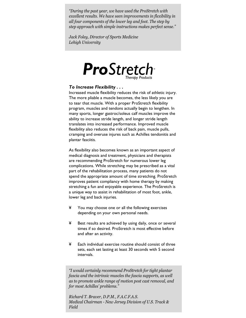 Pro stretch | Activeforever ProStretch User Manual | Page 3 / 10