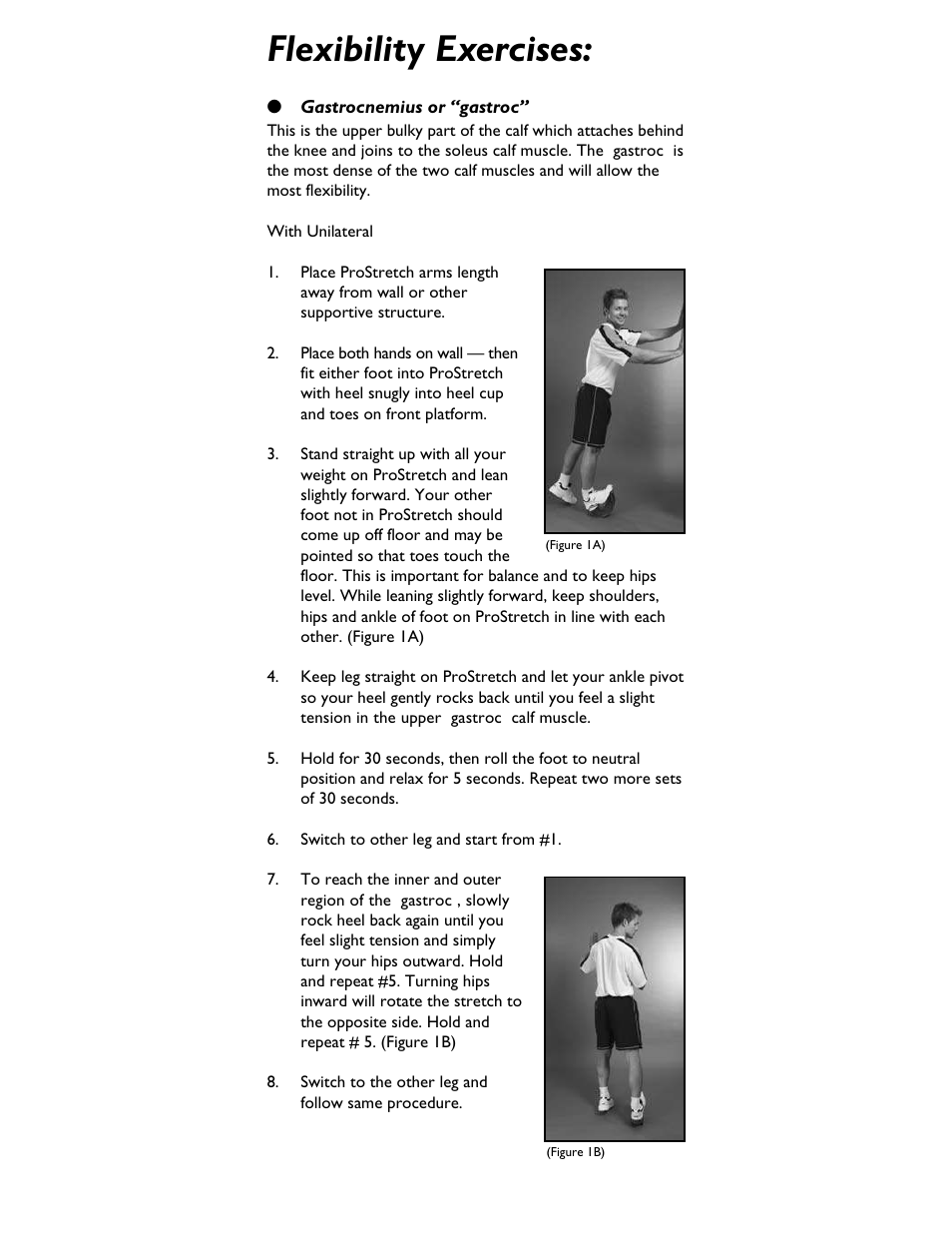 Flexibility exercises | Activeforever ProStretch User Manual | Page 4 / 10