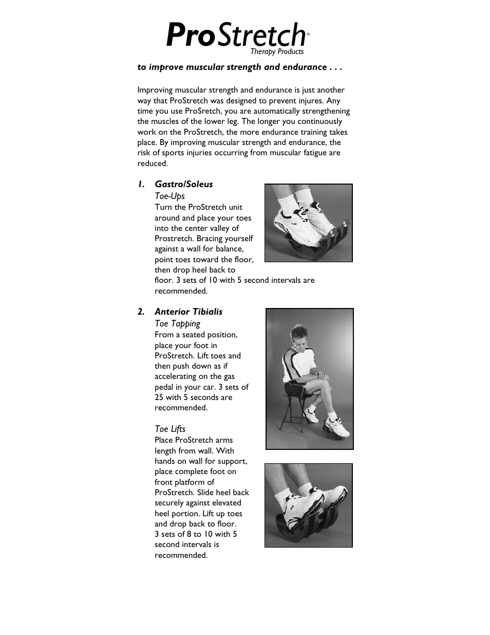 Pro stretch | Activeforever ProStretch User Manual | Page 8 / 10