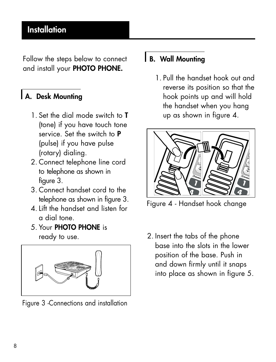 Installation | Activeforever Ameriphone P-300 Amplified Photo Phone User Manual | Page 10 / 25