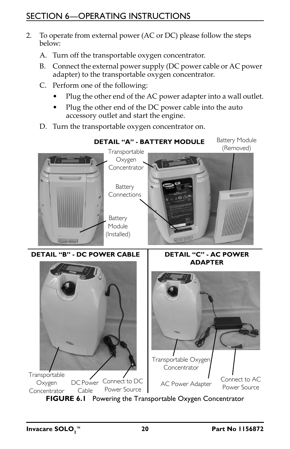 Activeforever Invacare SOLO2 Portable Oxygen Concentrator User Manual | Page 20 / 49