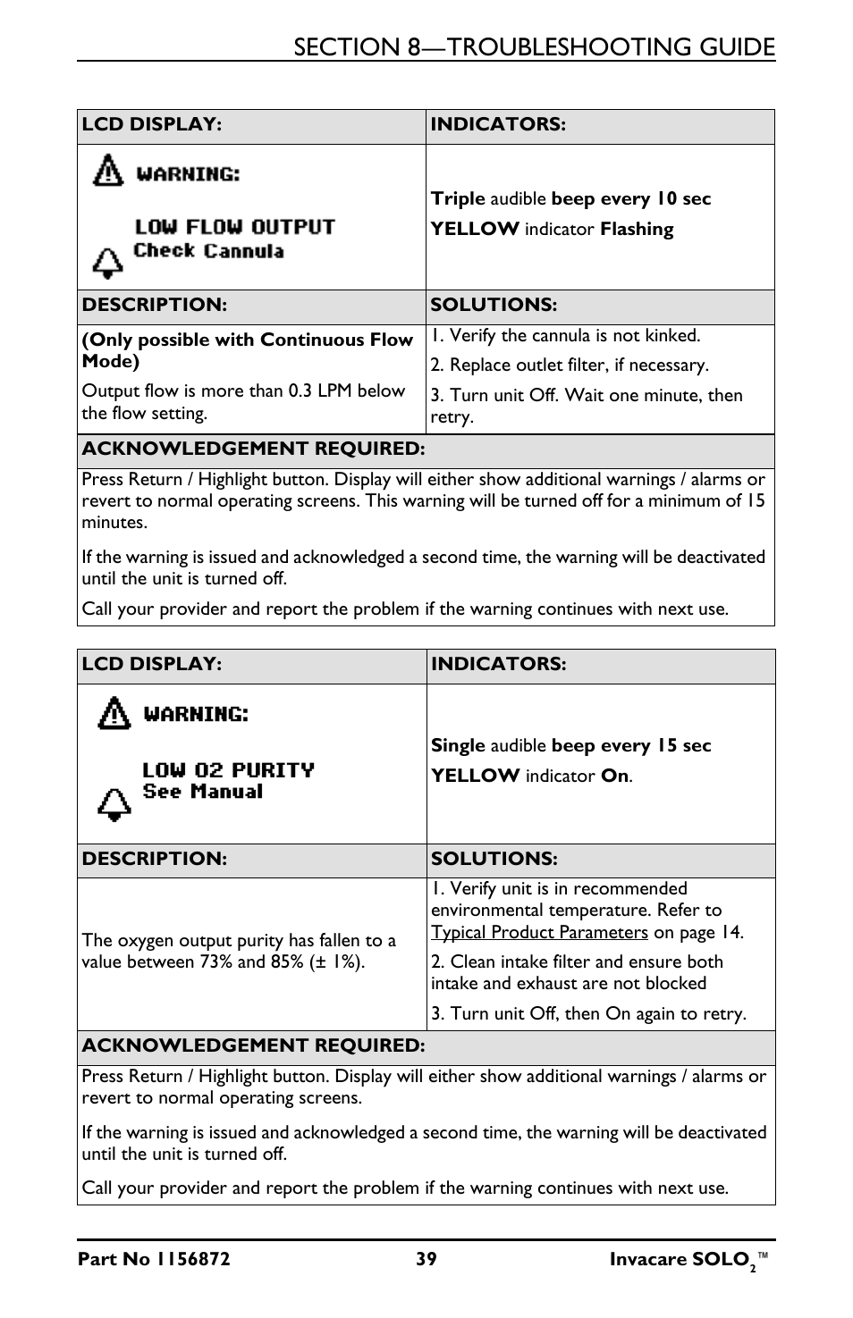 Activeforever Invacare SOLO2 Portable Oxygen Concentrator User Manual | Page 39 / 49