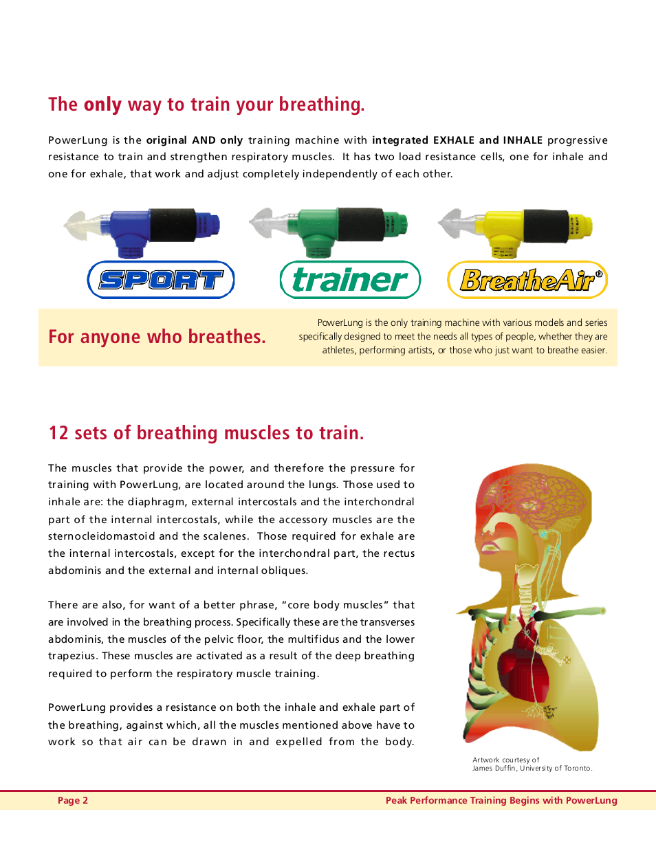 The only way to train your breathing | Activeforever PowerLung User Manual | Page 2 / 4