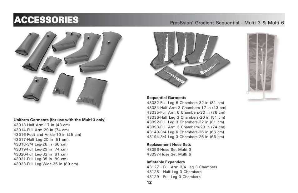 Aac cc ce es ss so or riie es s | Activeforever PresSsion Sequential Compression Device Multi 3 ( ) User Manual | Page 15 / 20