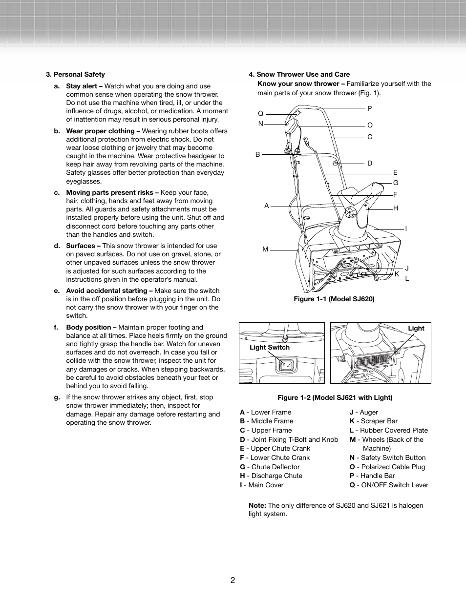Activeforever Snow Joe Ultra 13.5 Amp Electric Snow Thrower User Manual | Page 2 / 14