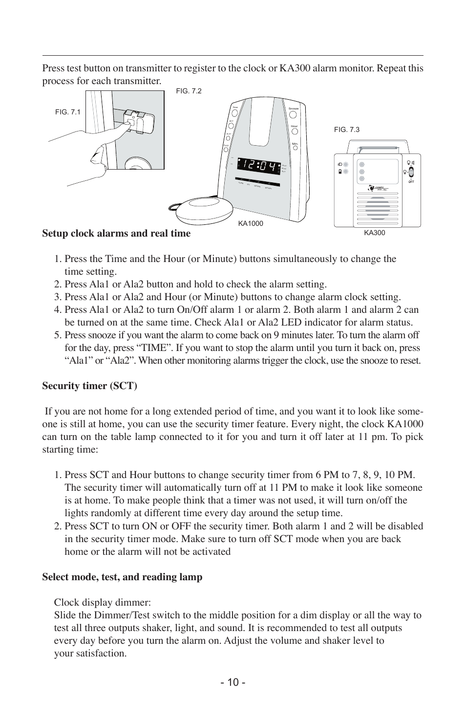 Activeforever Krown Dual Alarm Clock with Alerting System User Manual | Page 10 / 17