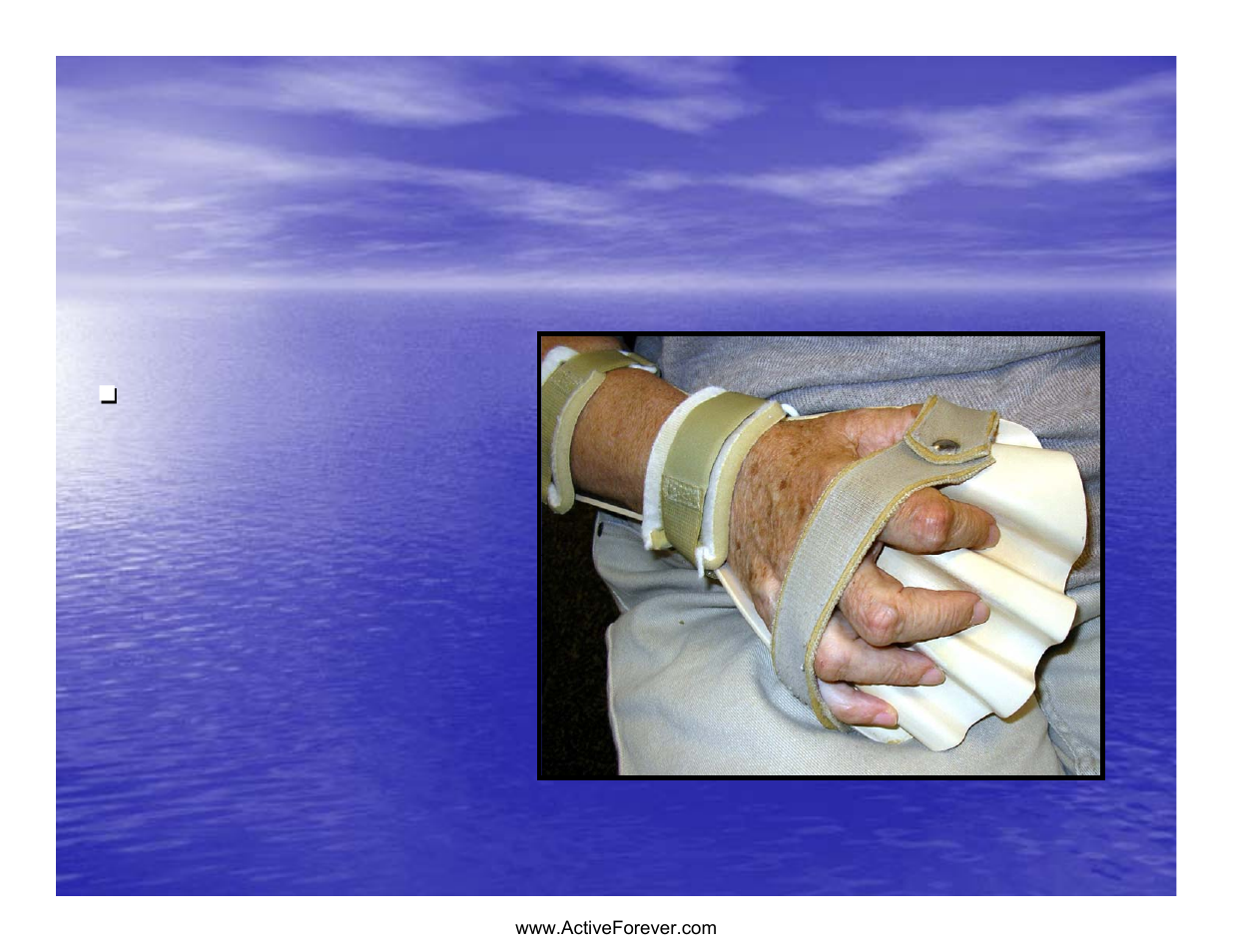 Strap location | Activeforever Saebo Stretch Hand Splint - SaeboStretch User Manual | Page 27 / 38