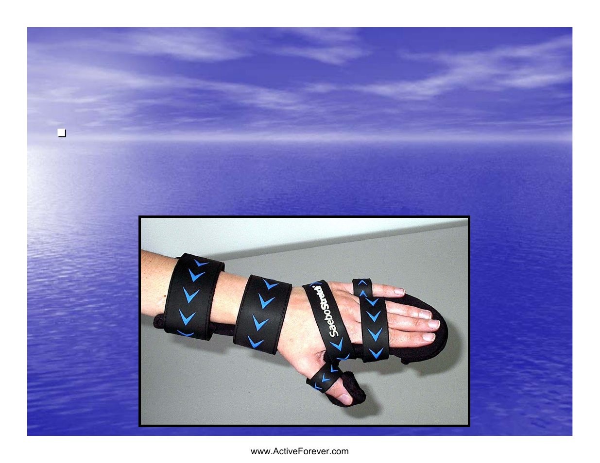 Strap location | Activeforever Saebo Stretch Hand Splint - SaeboStretch User Manual | Page 28 / 38