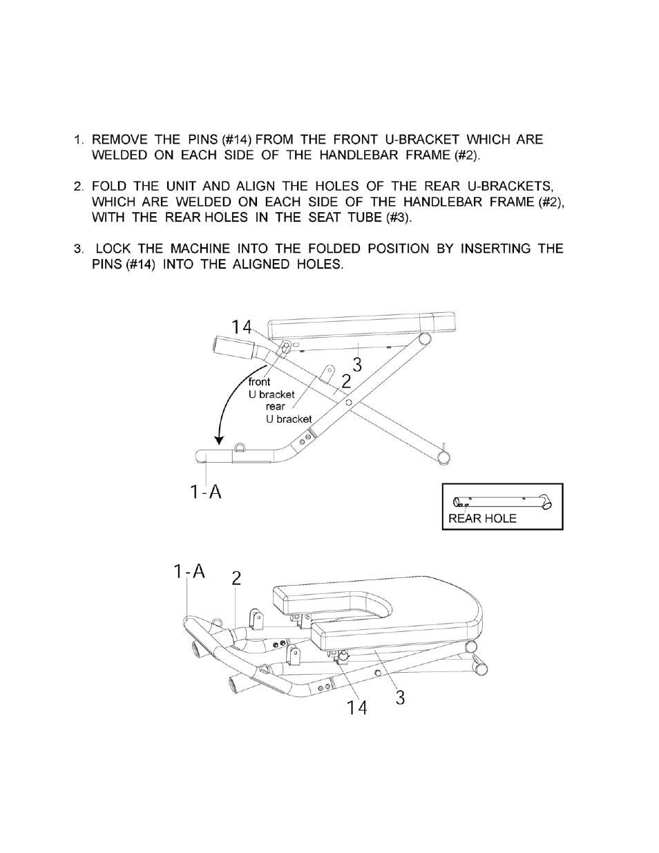 Setup 2, Fold-up and storage | Activeforever Yogacise Resistance Bench User Manual | Page 8 / 13