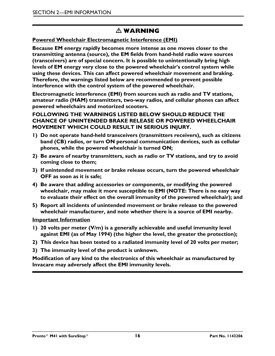 Activeforever Invacare Pronto M41 Power Wheelchair with Semi Recline Seat User Manual | Page 16 / 69