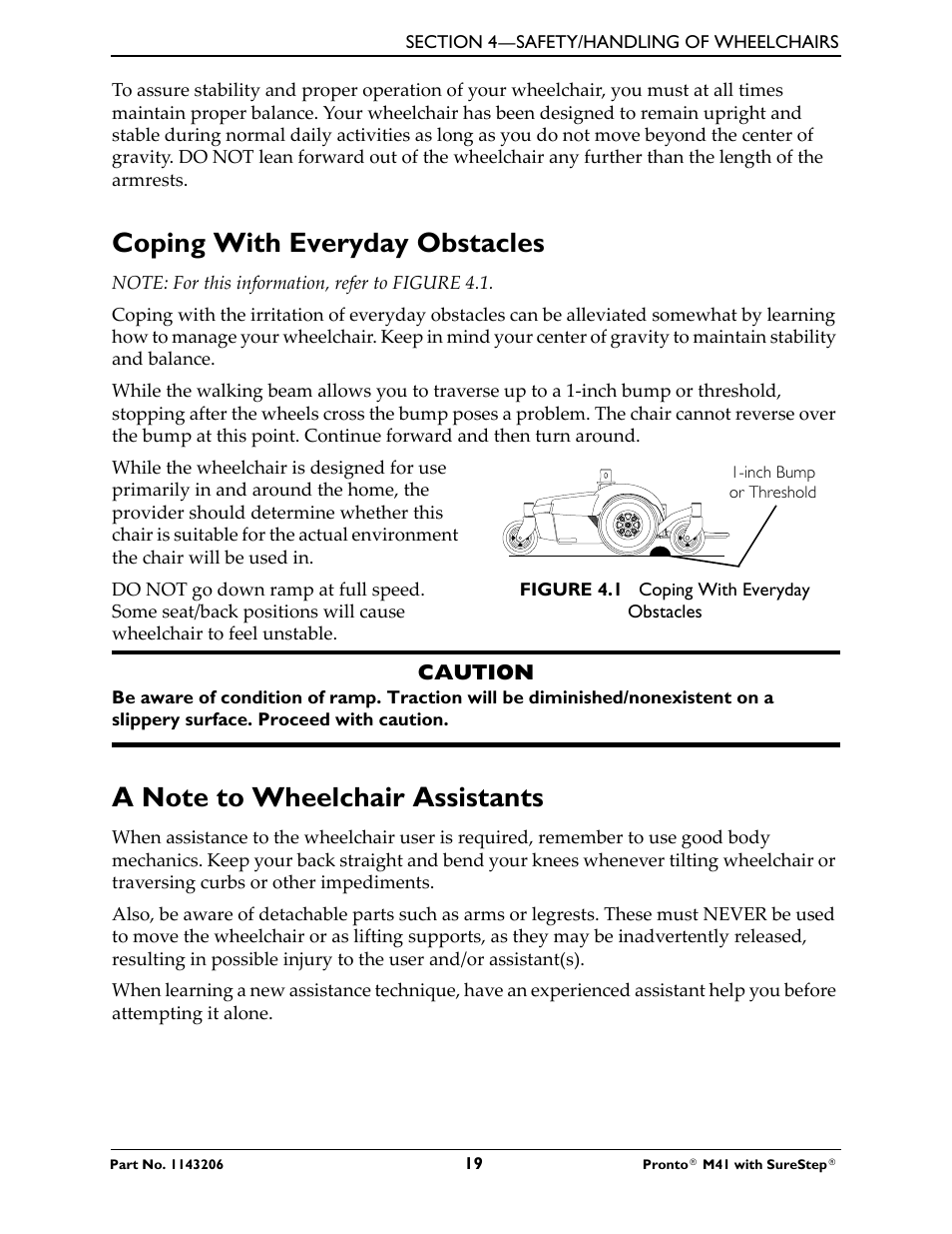 Coping with everyday obstacles | Activeforever Invacare Pronto M41 Power Wheelchair with Semi Recline Seat User Manual | Page 19 / 69