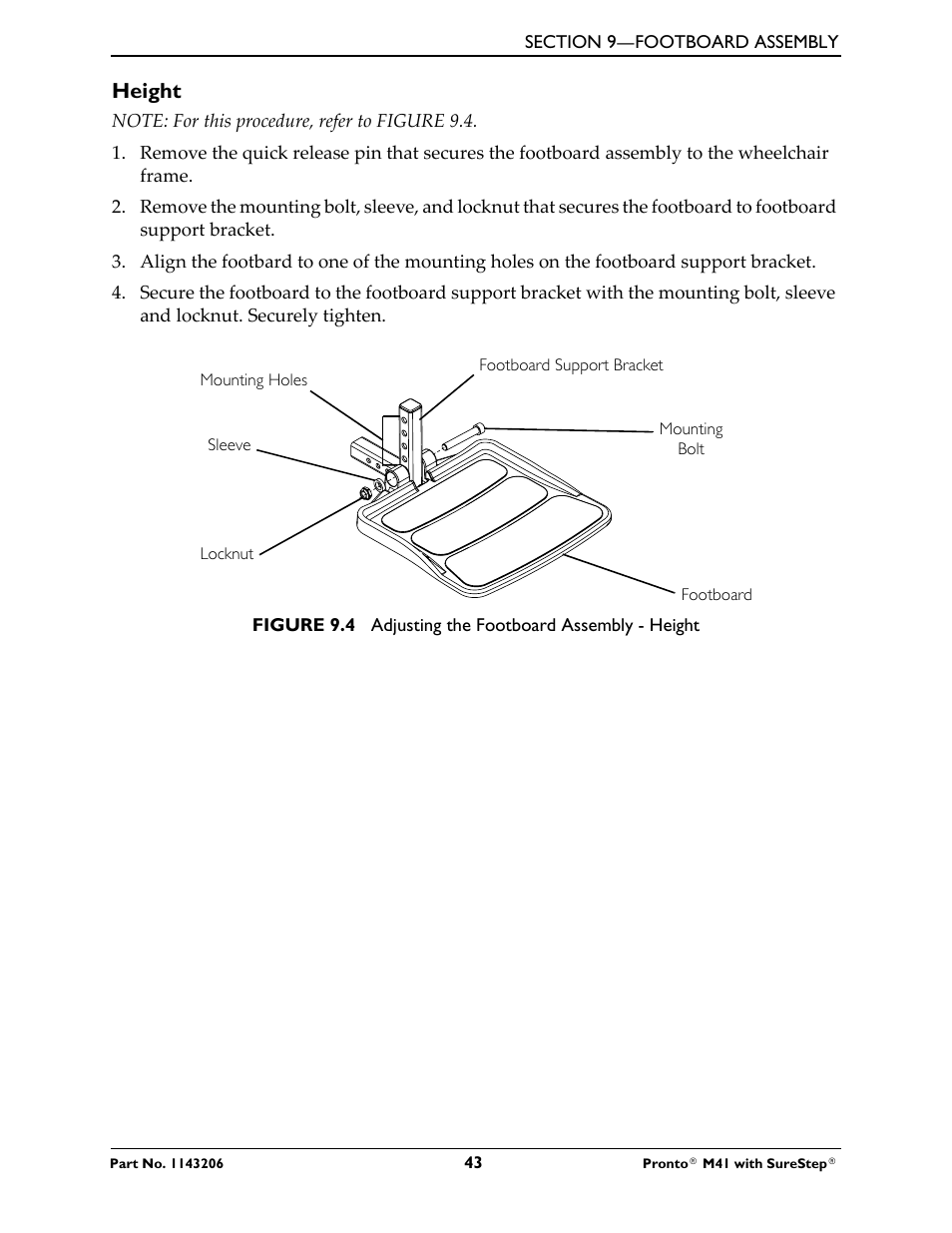 Height | Activeforever Invacare Pronto M41 Power Wheelchair with Semi Recline Seat User Manual | Page 43 / 69