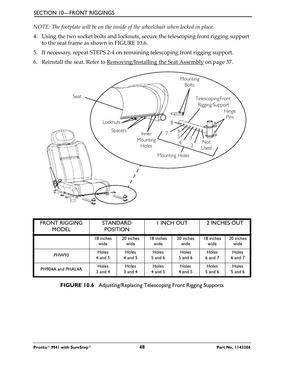 Activeforever Invacare Pronto M41 Power Wheelchair with Semi Recline Seat User Manual | Page 48 / 69