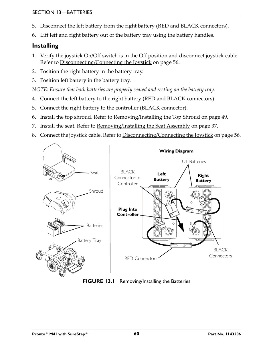 Installing | Activeforever Invacare Pronto M41 Power Wheelchair with Semi Recline Seat User Manual | Page 60 / 69