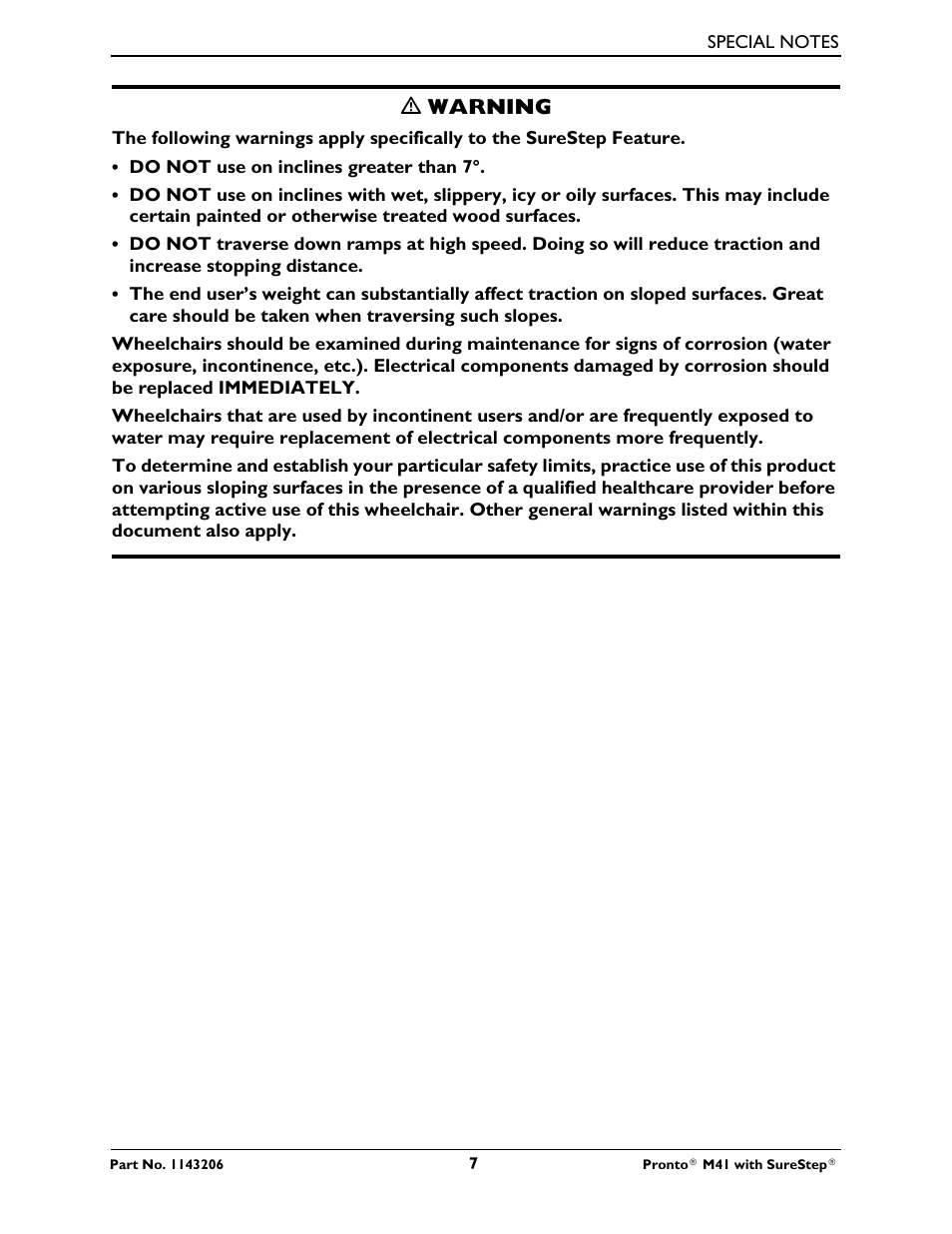 Activeforever Invacare Pronto M41 Power Wheelchair with Semi Recline Seat User Manual | Page 7 / 69
