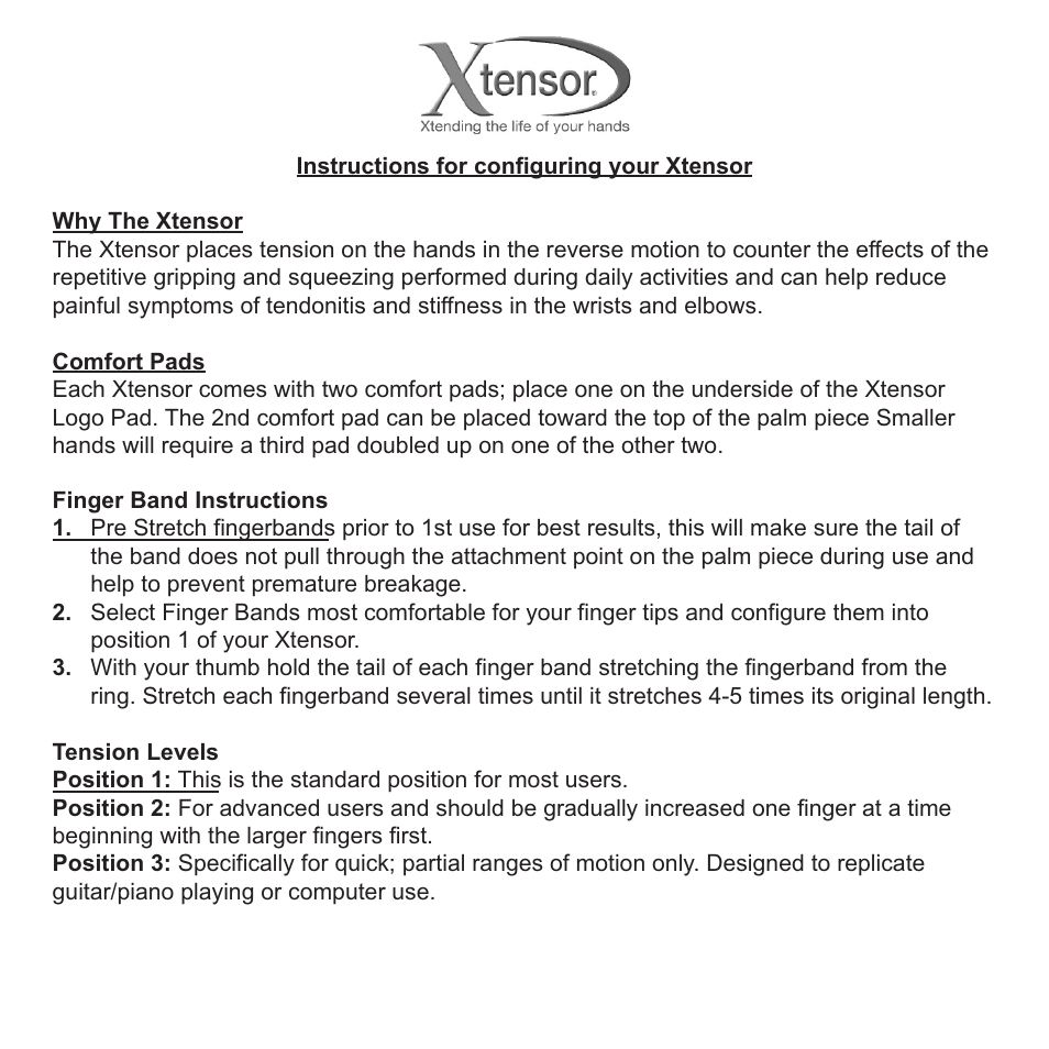 Xtensor_instructions.pdf | Activeforever Xtensor Hand Exerciser User Manual | Page 2 / 3