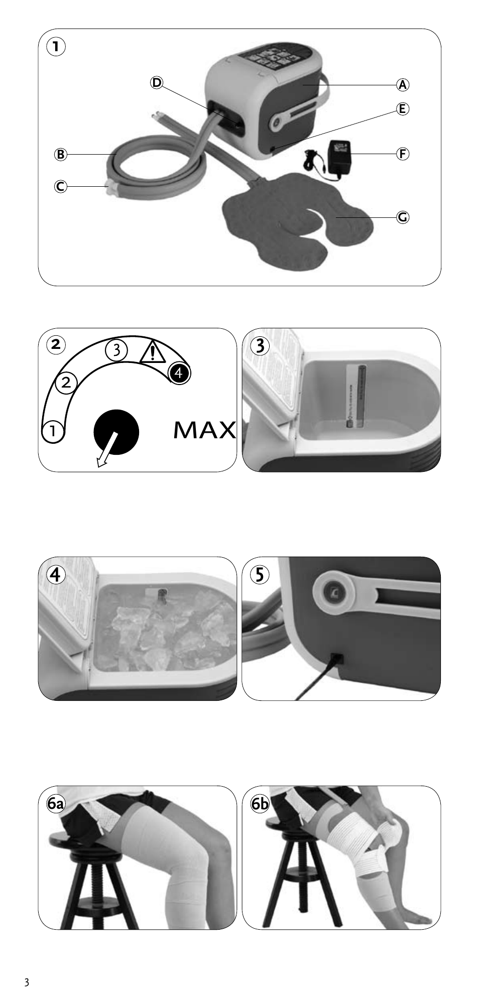 Activeforever Ossur Cold Rush Cold Therapy System User Manual | Page 4 / 9