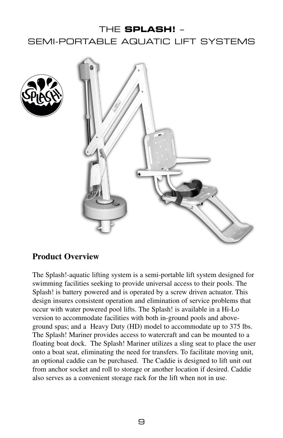 Activeforever PAL 1000 Portable Aquatic Pool Lift User Manual | Page 10 / 21