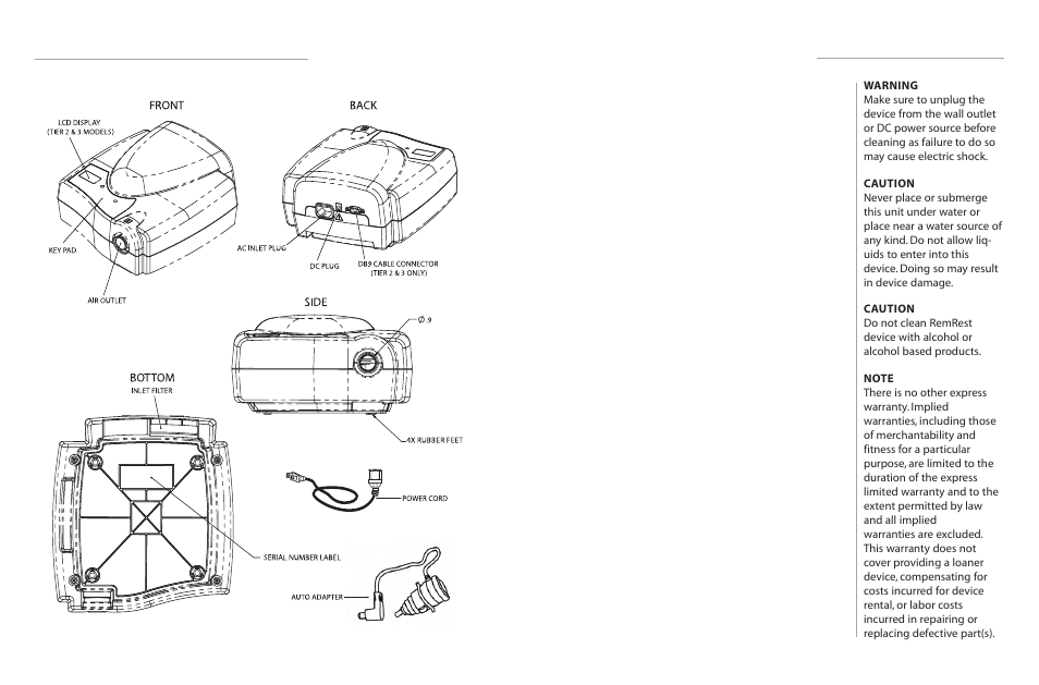 Remrest care | Activeforever RemRest 901 CPAP Machine User Manual | Page 5 / 8