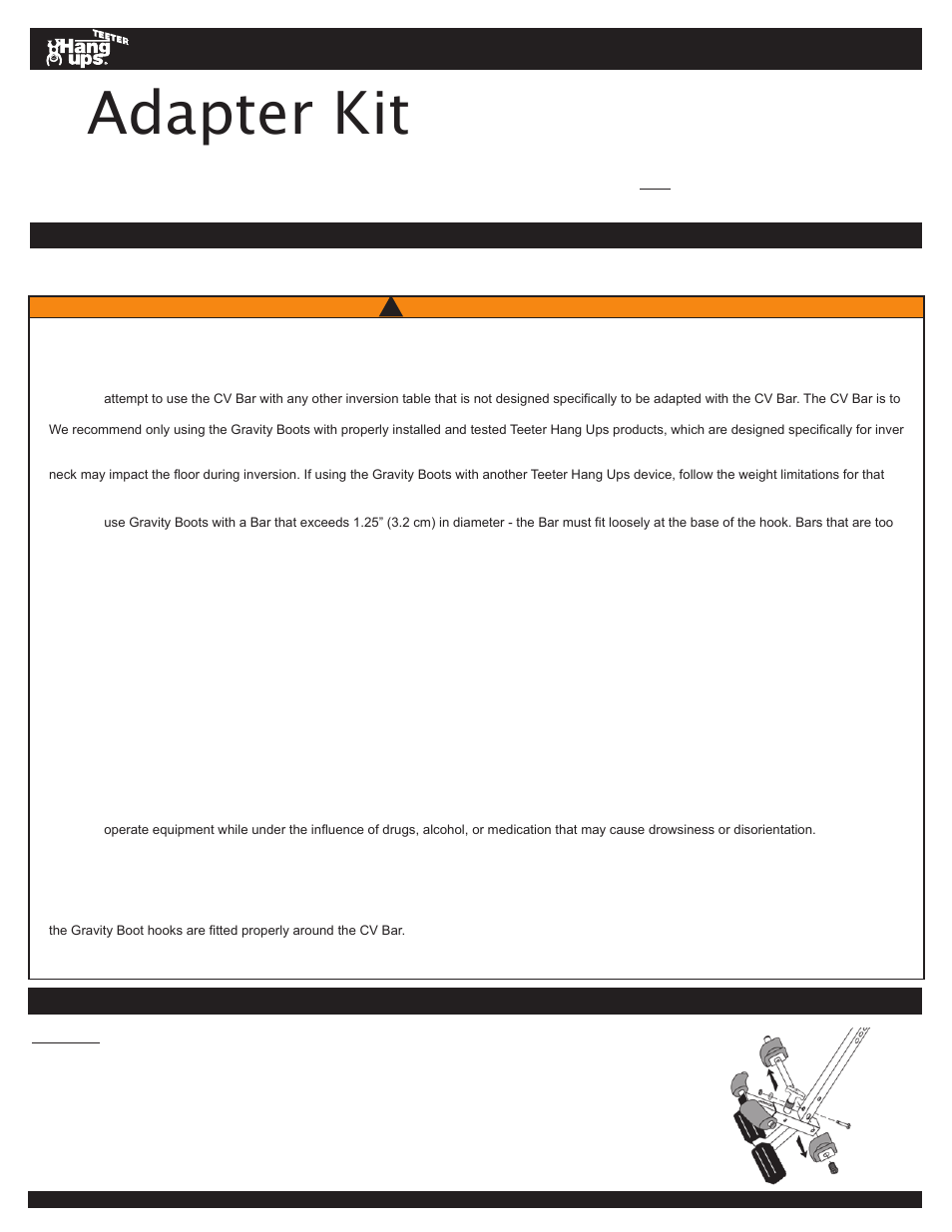 Activeforever Teeter Hang Ups EZ-Up Inversion System User Manual | 4 pages