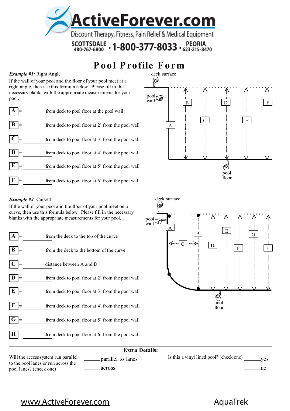 Activeforever AquaTrek Pool Steps User Manual | 1 page