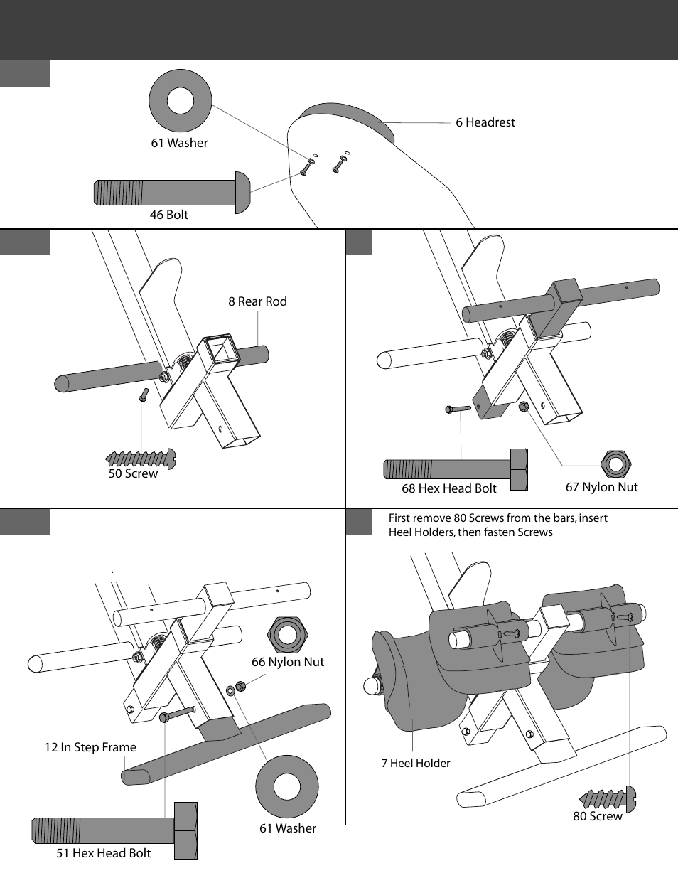 Assembly | Activeforever Ironman ATIS 1000 Ab Training Table 5900 User Manual | Page 9 / 16