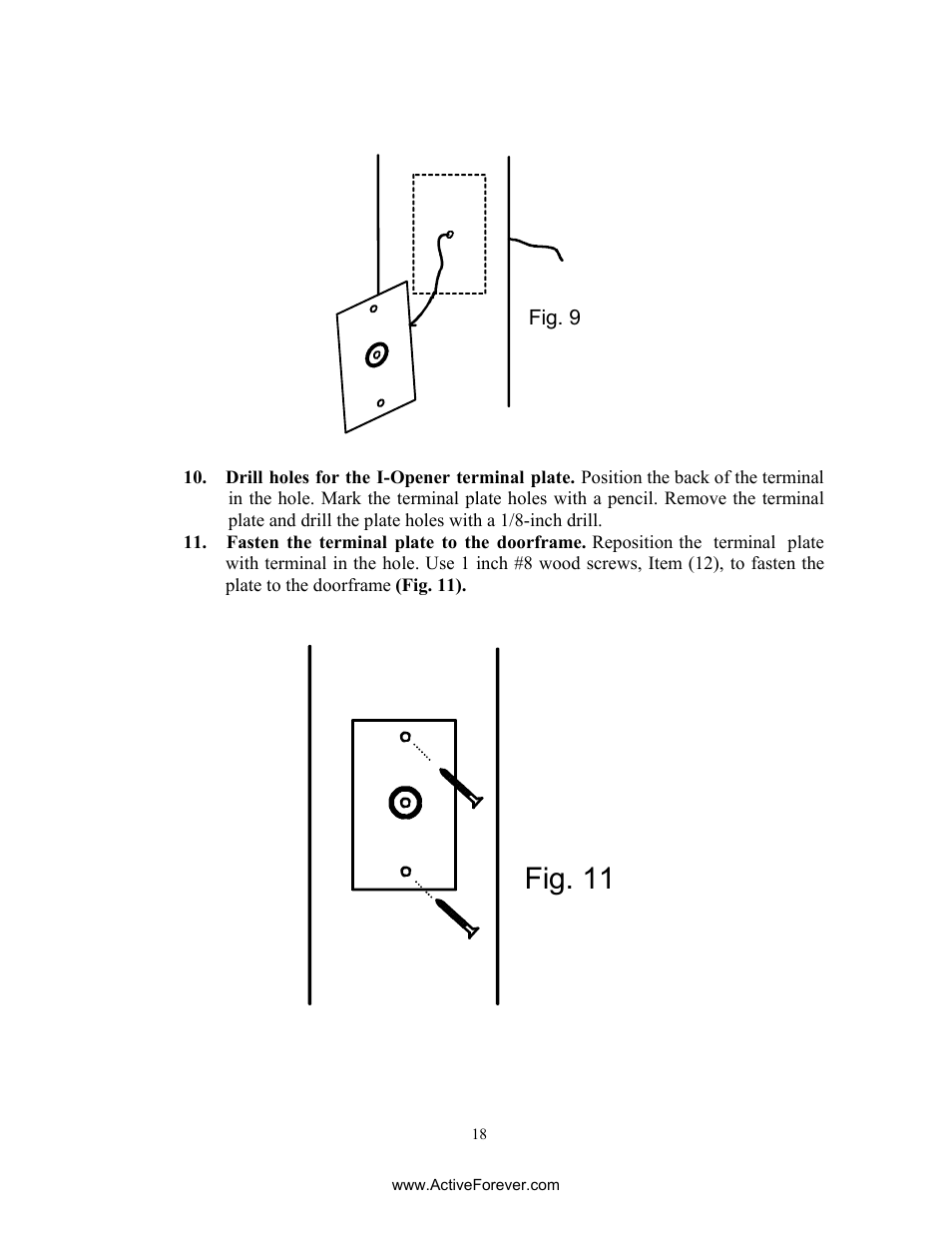 Fig. 11 | Activeforever AutoCloser Automatic Garage Door Closer User Manual | Page 18 / 28