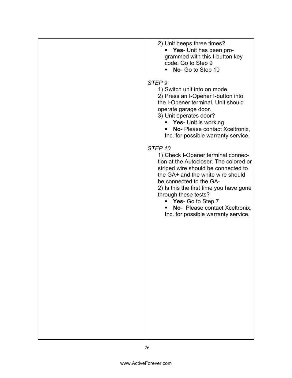 Activeforever AutoCloser Automatic Garage Door Closer User Manual | Page 26 / 28