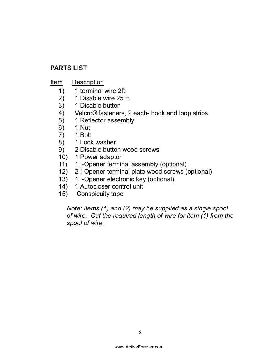 Activeforever AutoCloser Automatic Garage Door Closer User Manual | Page 5 / 28
