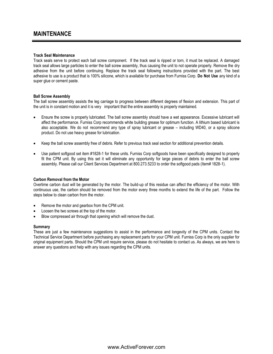 Activeforever Phoenix Model 1850 Knee CPM User Manual | Page 12 / 21