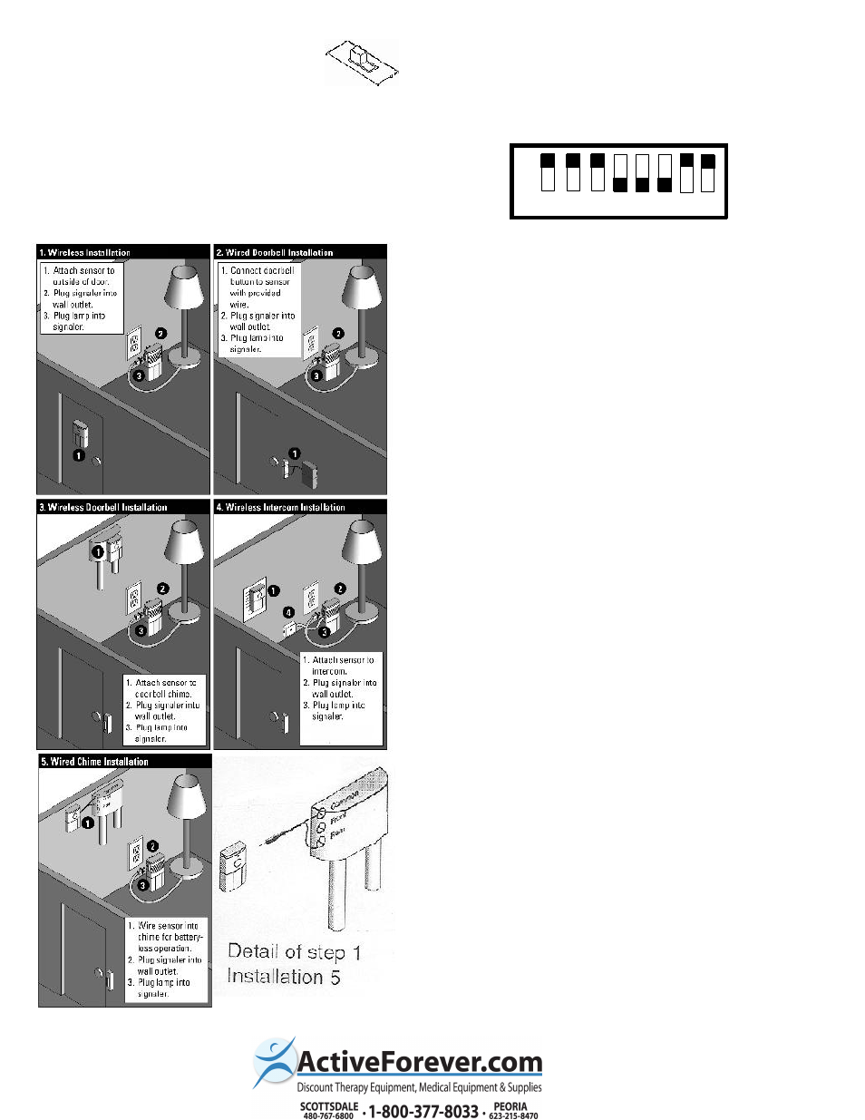 Activeforever Wireless Doorbell Telephone Signaler User Manual | Page 2 / 2