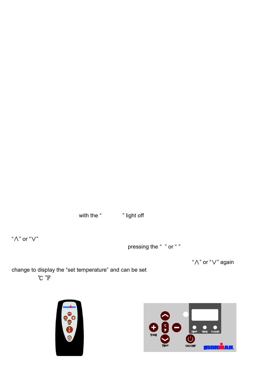 Remote control and controller operation, Remote control, Controller panel | Activeforever Ironman IFT2000 Infrared Therapy Inversion Table User Manual | Page 27 / 29