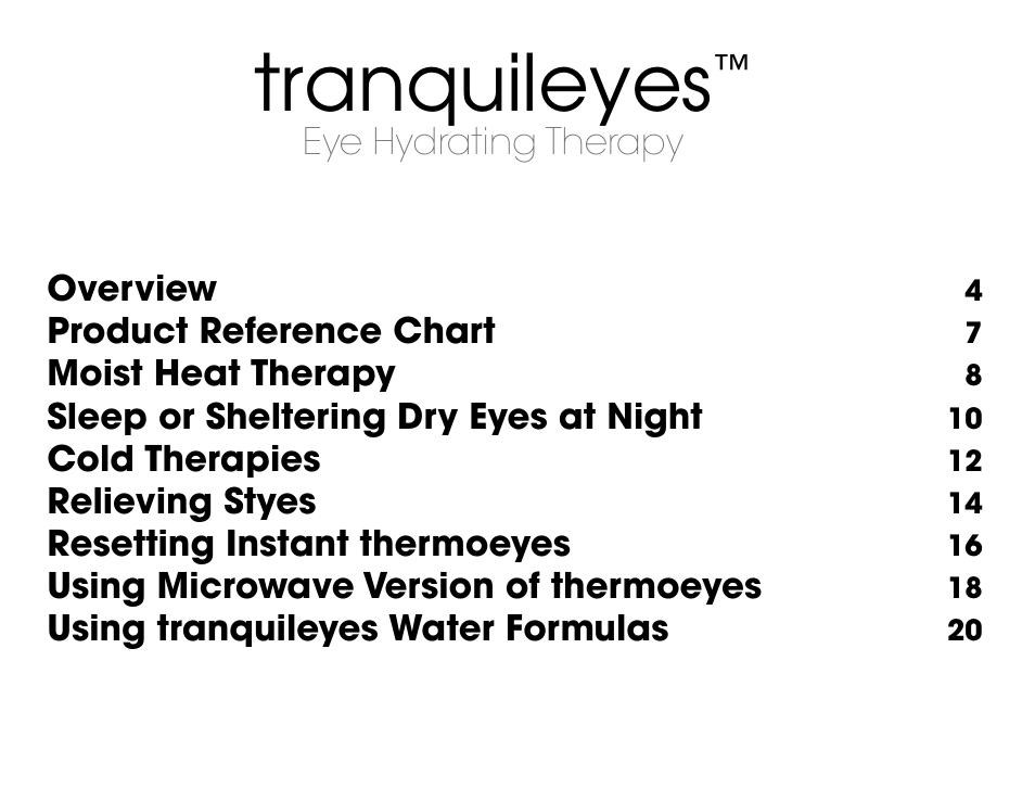 Tranquileyes | Activeforever TranquilEyes Mini Travel Kit User Manual | Page 2 / 27