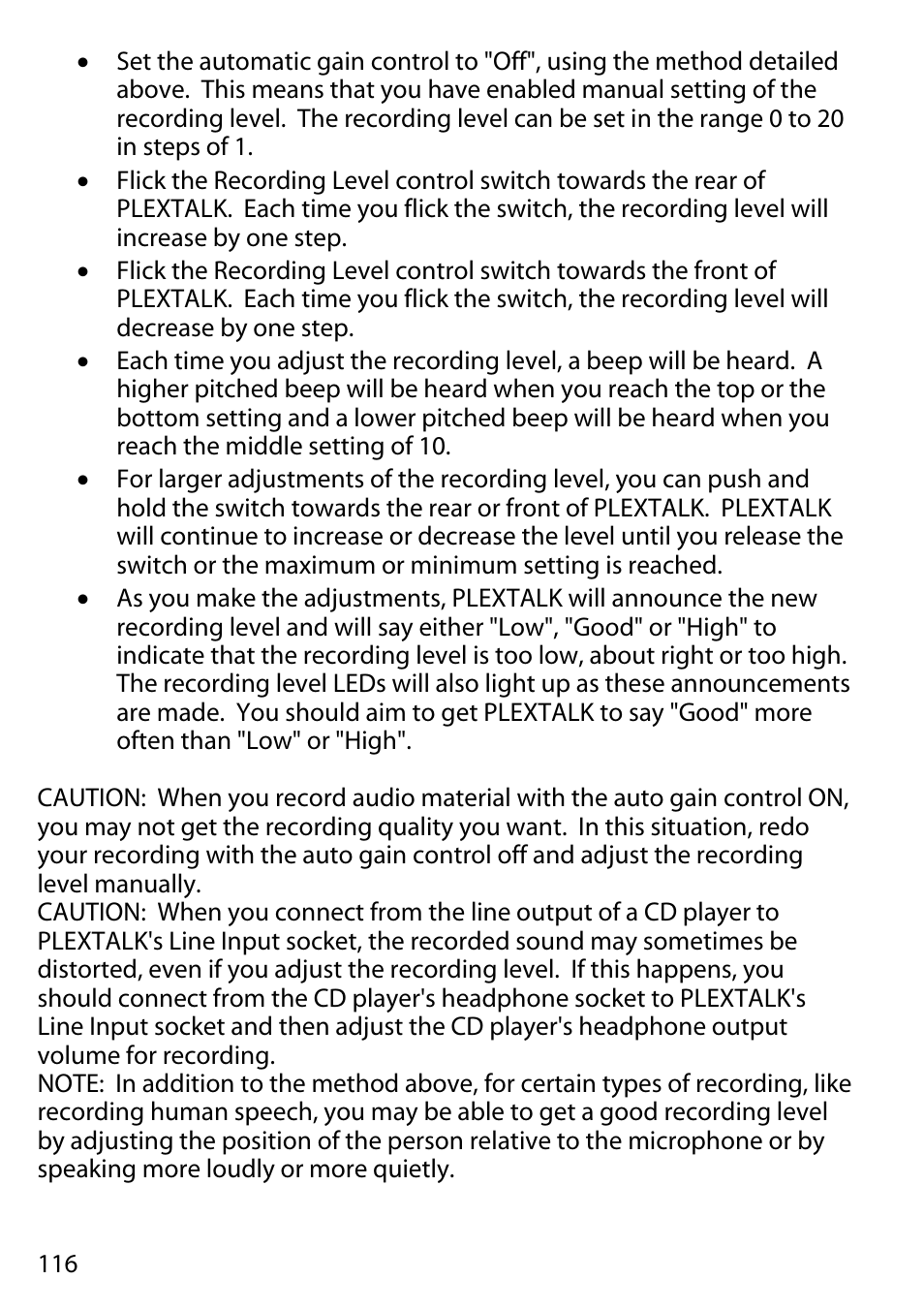 Activeforever Plextalk PTR2 Digital DAISY Player and Recorder User Manual | Page 115 / 235
