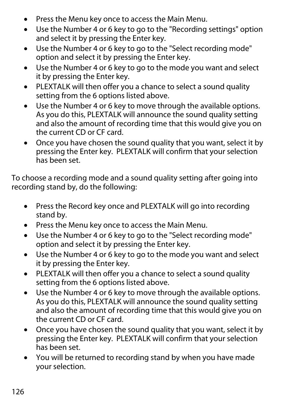 Activeforever Plextalk PTR2 Digital DAISY Player and Recorder User Manual | Page 125 / 235