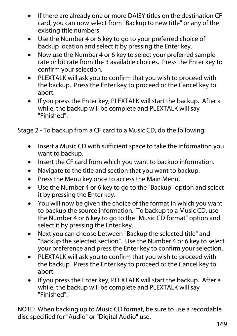 Activeforever Plextalk PTR2 Digital DAISY Player and Recorder User Manual | Page 168 / 235