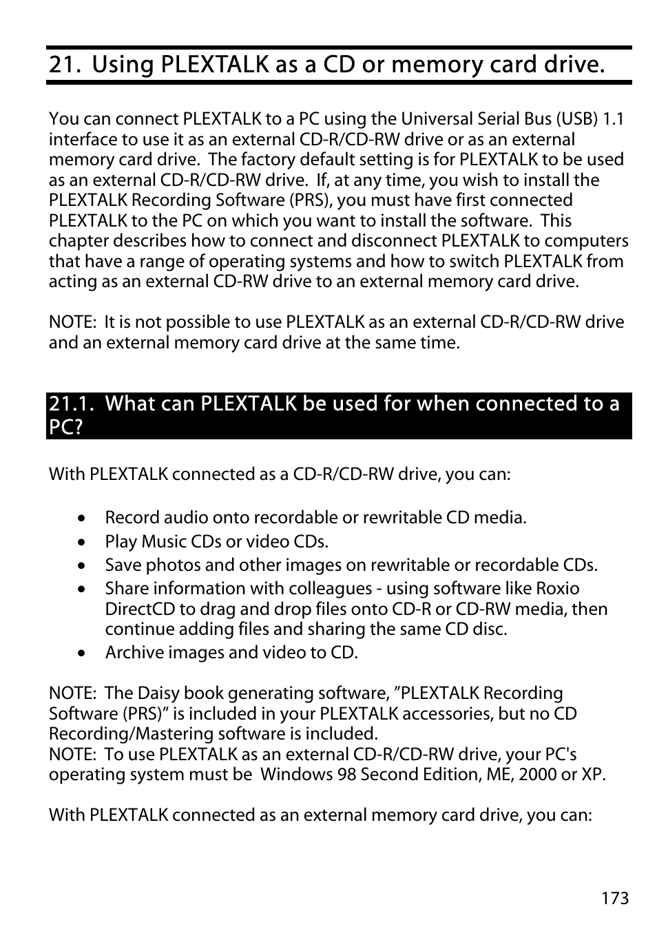 Activeforever Plextalk PTR2 Digital DAISY Player and Recorder User Manual | Page 172 / 235