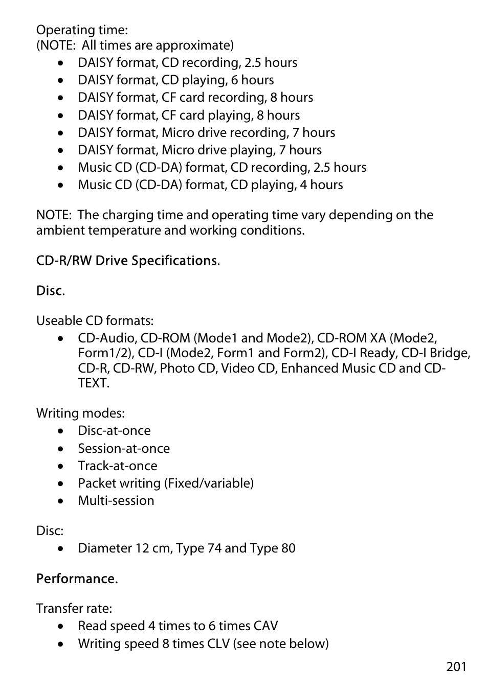 Activeforever Plextalk PTR2 Digital DAISY Player and Recorder User Manual | Page 200 / 235