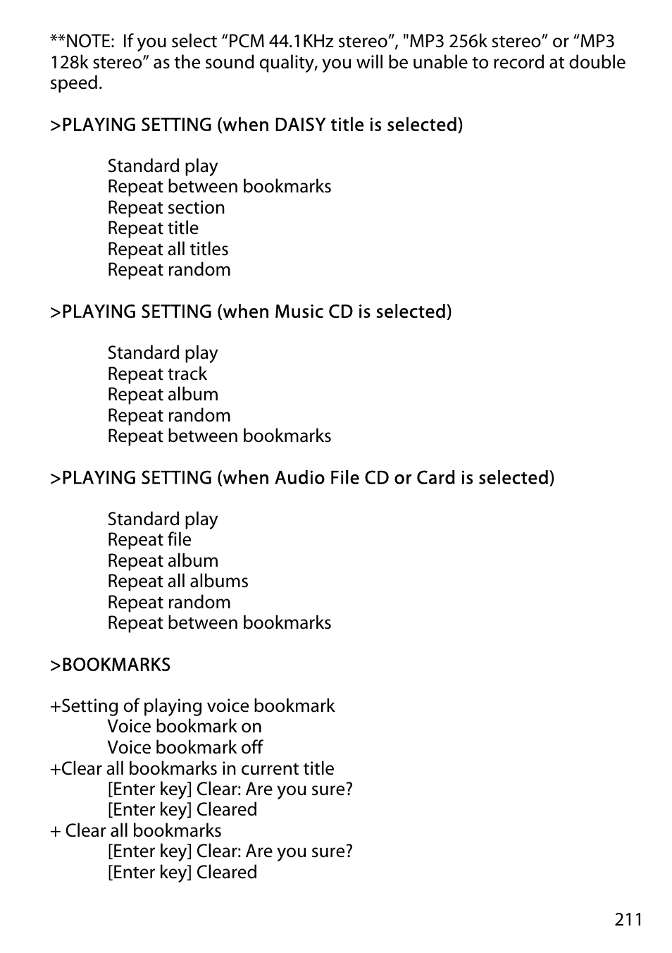 Activeforever Plextalk PTR2 Digital DAISY Player and Recorder User Manual | Page 210 / 235