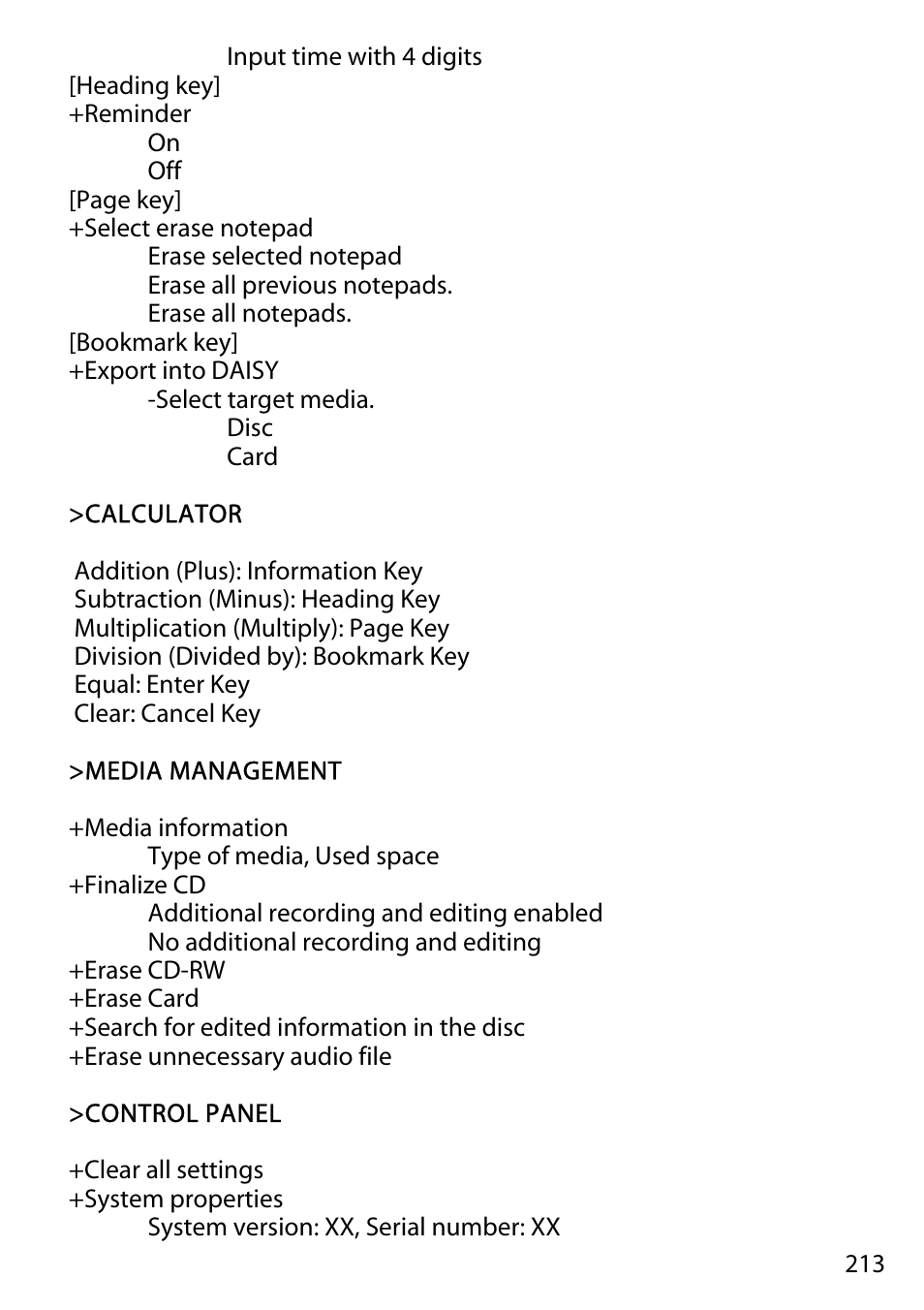 Activeforever Plextalk PTR2 Digital DAISY Player and Recorder User Manual | Page 212 / 235