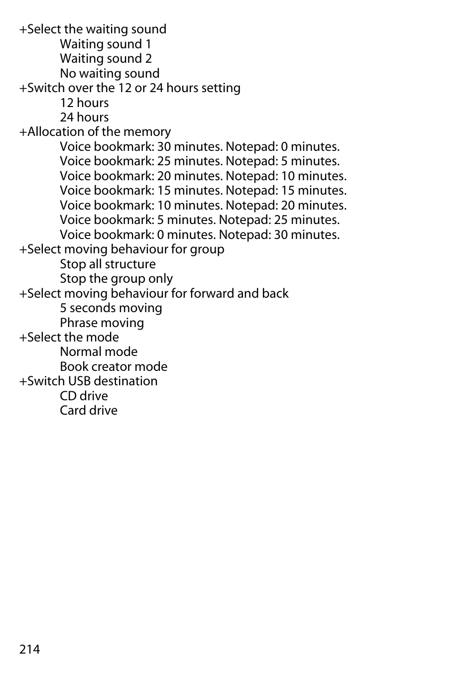 Activeforever Plextalk PTR2 Digital DAISY Player and Recorder User Manual | Page 213 / 235