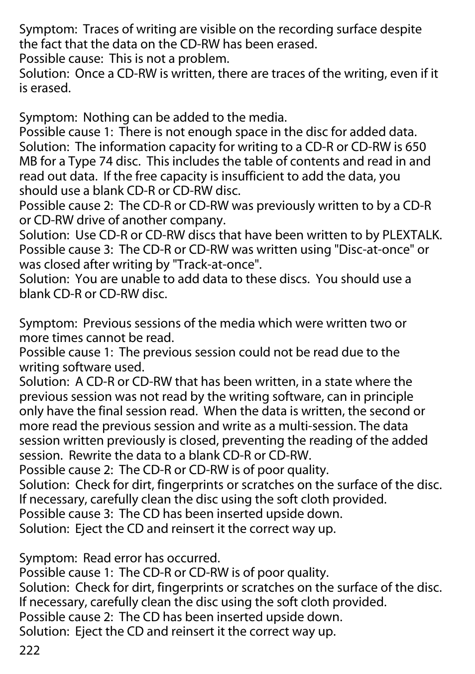 Activeforever Plextalk PTR2 Digital DAISY Player and Recorder User Manual | Page 221 / 235