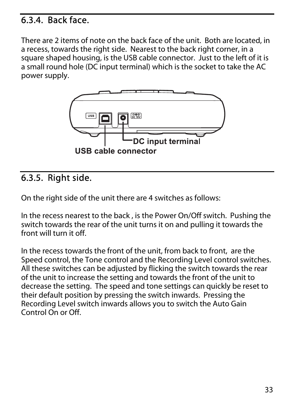 Back face, Right side | Activeforever Plextalk PTR2 Digital DAISY Player and Recorder User Manual | Page 32 / 235