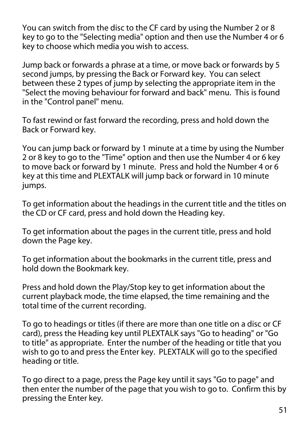 Activeforever Plextalk PTR2 Digital DAISY Player and Recorder User Manual | Page 50 / 235