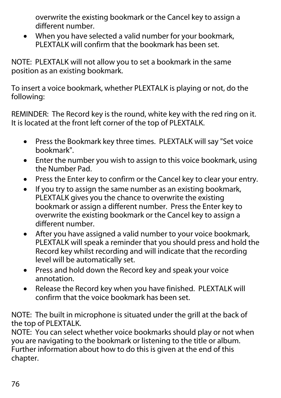 Activeforever Plextalk PTR2 Digital DAISY Player and Recorder User Manual | Page 75 / 235