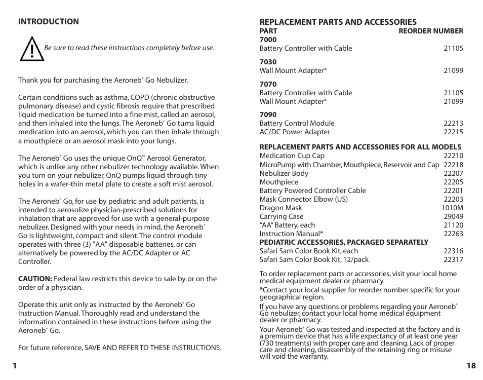 Activeforever Aeroneb Go User Manual | Page 2 / 10