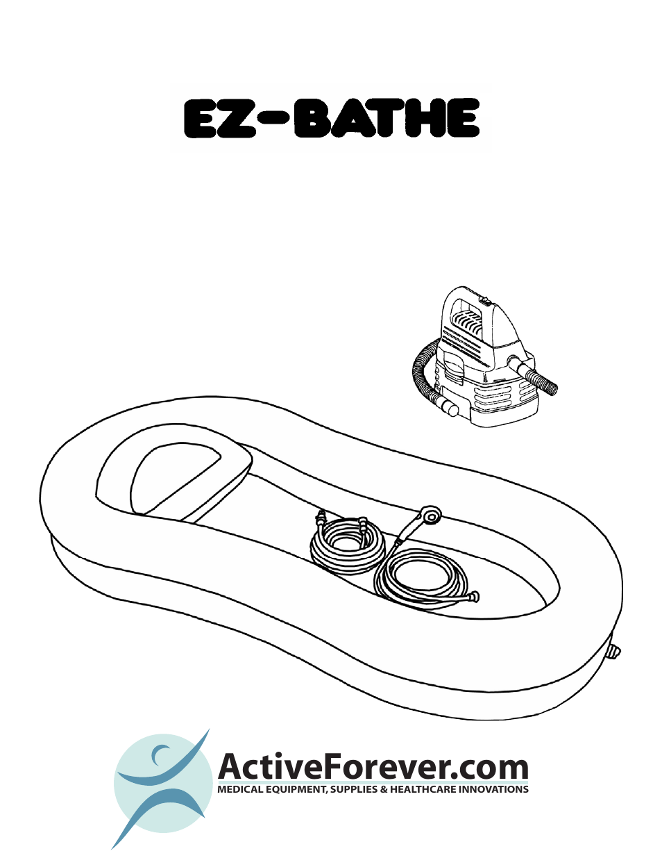 Activeforever EZ Bathe Inflatable Tub User Manual | 4 pages