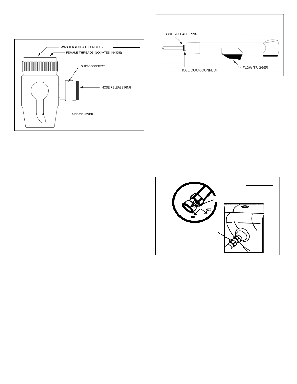 Drain hose attachment, Drain function, Draining the ez-bathe | Optional pump usage, Faucet adapter, Opening the tub drain, Installing the faucet adapter, Attaching hose to quick connect, Removing hose from push-in fitting, Diagram 2 | Activeforever EZ Bathe Inflatable Tub User Manual | Page 3 / 4
