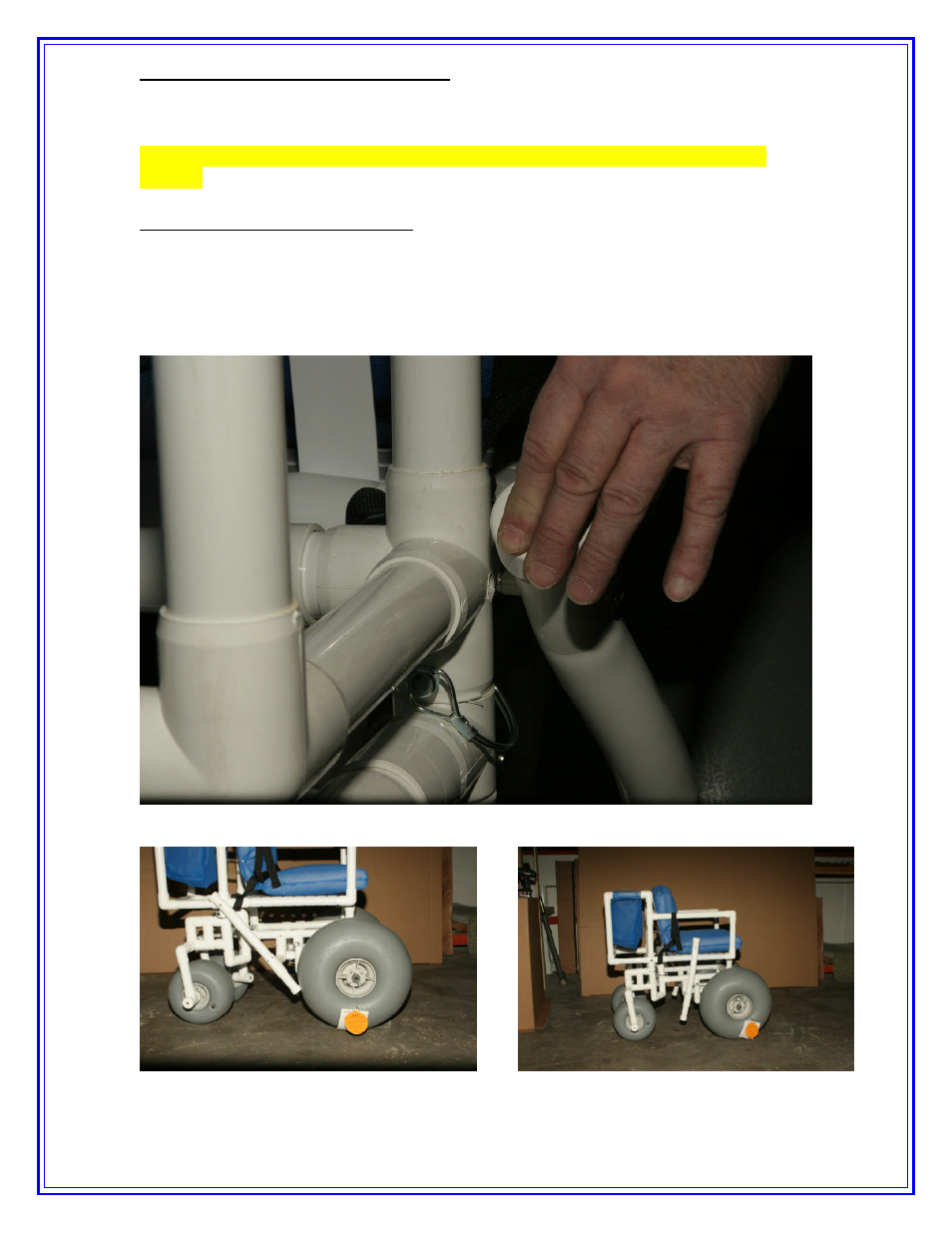 Activeforever Aqua Creek Beach Access Wheel Chair User Manual | Page 5 / 6
